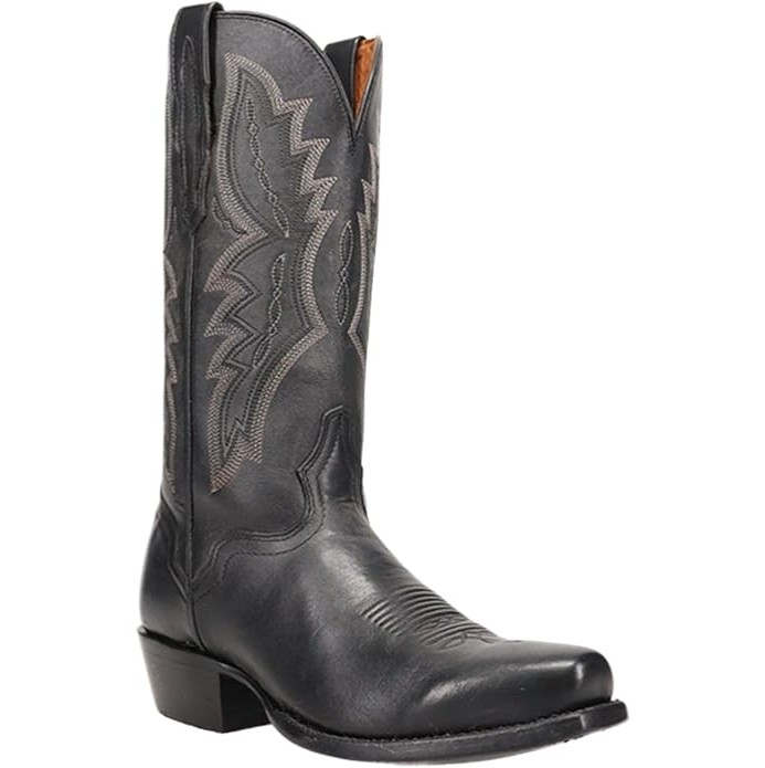 Men's Handmade Vanquished Calf Western Boot Square Toe