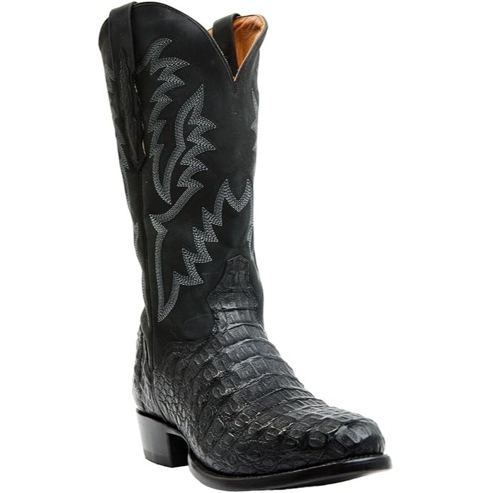 Men's Exotic Caiman Western Boot Round Toe